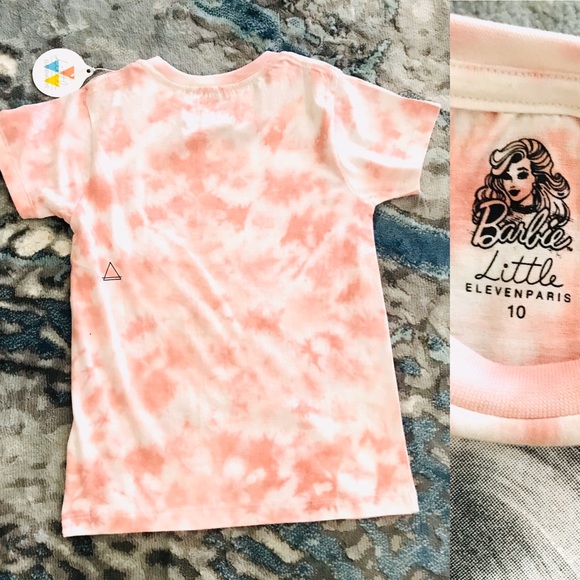 BARBIE x Little Eleven Paris NWT Girls TEE SHIRT Size 10 - Picture 5 of 10